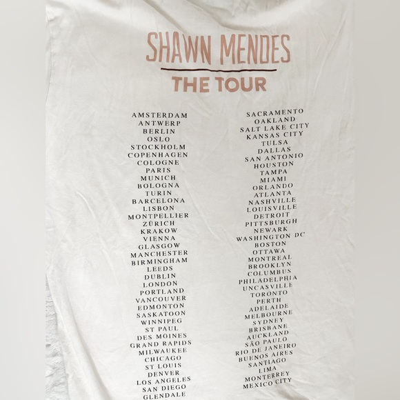 SHAWN MENDES The Tour 2019 Official Tee Shirt - Picture 3 of 10